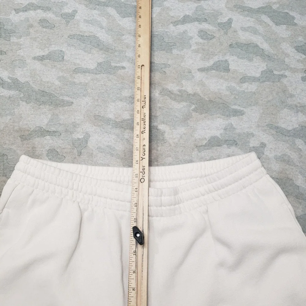 Abercrombie & Fitch Sweat Shorts Womens XL Beige Drawstring Casual